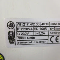 Red WI121/14/2.00 Electromagnet 3000 1/min 50/60Hz G 230V P:1220VA