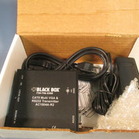 BLACK BOX CAT5 MULTI VGA/AUDIO SYSTEM EXTENDER TRANSMITTER RS-232 AC1004A-R2