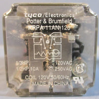 Potter & Brumfield KRPA14AN120 Relay (Lot of 2) And KRPA11AN120 Relay (1)