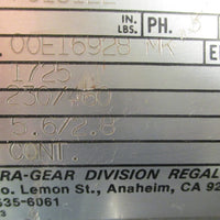 Electra Gear CBP150ETW30A40RW/F Gearmotor 10:1 1.5HP 3PH 11/2" Shaft Dia NOS