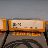LOT OF (8) TIMKEN 28X47X7 METRIC SHAFT/OIL SEAL 28mm x 47mm x 7mm