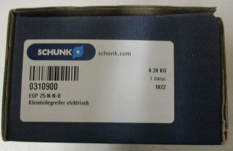 Schunk 0310900 Electric Parallel Gripper EGP 25-N-N-B 24V 0.5A