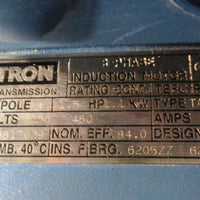 Textron NB145HC1.5BS Motor 1.5 HP, 1715 RPM, 230/460 Volt and 145TC Frame