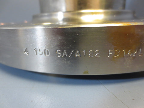 Echjay Flange Model 4 150 SA/A182 F316/L B16.5 PQ-62 w/ MSS-SP-43 A Right Angle