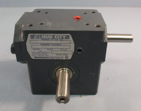 Hub City 0230-00015 Right Angle Gearbox, 10:1 Ratio Model: 131 Style B