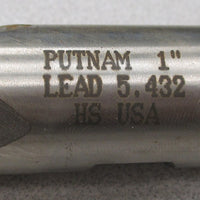 Putnam HighSpeed Double End Mill Cutter, 1", HS, LD=5.432, 4FL, USA