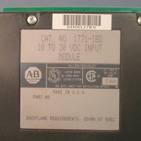 Allen Bradley 1030VDC Input Module 1771IBD