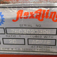 Grove Gear TM12623 Gear Reducer Flexaline 20:1 Ratio 2.39 input HP right output
