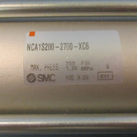 SMC NCA1S2002700XC6 Tie Rod Cylinder 27" Stroke 2" Bore 250 PSI