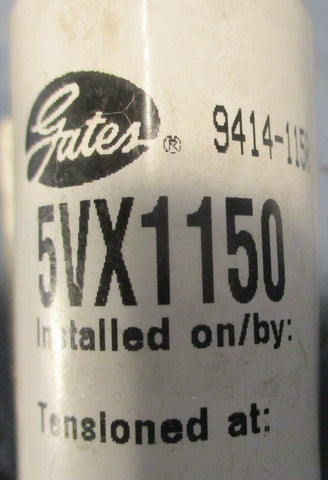 Gates 5VX1150 Super HC Cogged VBelt 94141150 115" Outside L 5/8" Top W
