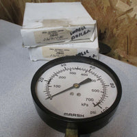 Lot of 2 Marsh Instrument Company Gauge 1/4 NPT, 0/100 PSI J9048