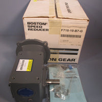 BOSTON GEAR SINGLE REDUCTION SPEED REDUCER 10:1 RATIO 175 RPM F718-10-B7-G