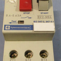 Telemecanique GV2M04 Motor Circuit Breaker GV2M04 021083 0.400.63A