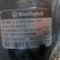 BONFIGLIOLI DOUBLE REDUCTION PLANETARY GEARBOX RATIO 12:1 6000 RPM MPC2012S000B