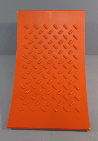 Wheel Chock 4W941, Wedge, Molded Urethane 8" WD x 8" HT x 11" D