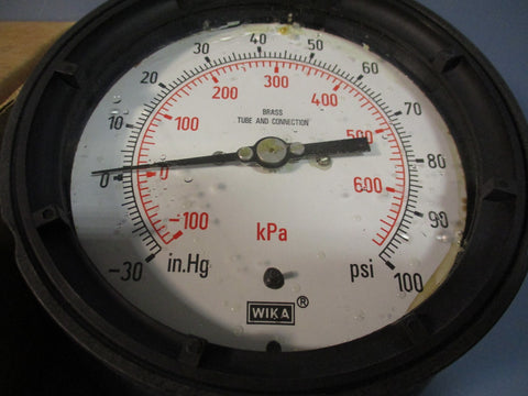 Wika Pressure Gauge 4.5in 1/2in Connection 30-100psi Type 213.34 4.5"