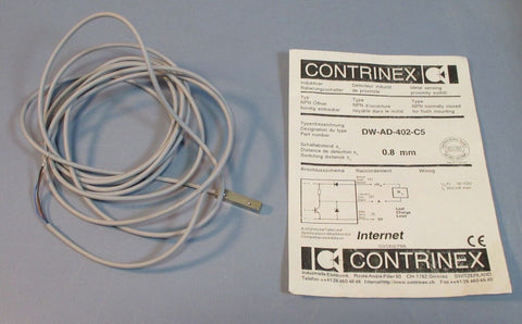 Contrinex DW-AD-402-C5 Metal Sensing Proximity Switch 0.8mm New