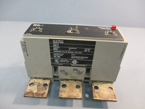 Siemens MD63T600 600A 3Pole Thermal Magnetic Circuit Breaker Trip Unit Typ MD6