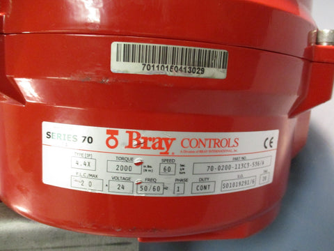 Bray 700200113C3536/A Ser 70 Electric Actuator w/CF8M 800 WOG 2" Ball Valve