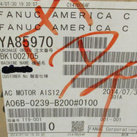 Fanuc aiS 12/4000HV AC Servo Motor A06B0239B200#0100 2.5 kW, 336 V Motor