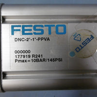 Festo DNC21PPVA Pneumatic Cylinder 145PSI