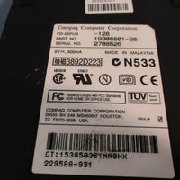 COMPAQ 1930880128 254304001 SFD321U/HP 1.44MB EXTERNAL USB FLOPPY DRIVE BLACK