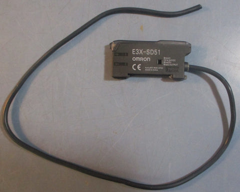 Omron E3XSD51 Optical Fiber Amplifier 1224VDC E3XSD Series Approx 20" Cable L