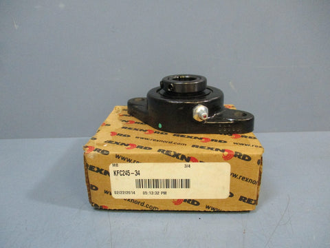 Rexnord KFC24534 2Bolt Flange Bearing ¾" Bore