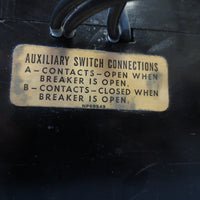 Westinghouse AB DEION Circuit Breaker 125 A 1A 1B Aux Sw NP28313E