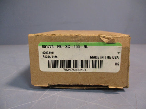 DODGE BALDOR FB-SC-100-NL 051774 3 BOLT FLANGE BRACKET BEARING 1"