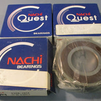 Nachi 6308-2NSE Deep Groove Ball Bearing 40mm Bore 90mm OD 23mm W (Lot of 3)