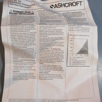 Ashcroft K17M0242C1 Transducer 420mA 15psig Range 30psig Proof 1036VDC
