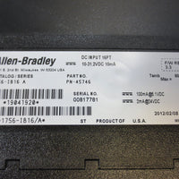 Allen Bradley ControlLogix 16 Point DC Input Module 1756IB16/A F/W 3.3