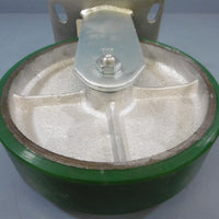 New Albion Alathane 8 X 2" Wheel Non Swivel Fixed Position Poly Cast Iron Silver