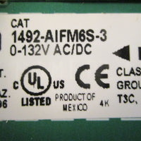 Allen Bradley 1492AIFM6S3 Ser A Isolated FeedThrough Analog Interface Module