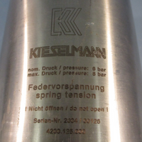 KIESELMANN 4200.125.000 STAINLESS STEEL PNUEMATIC SPRING TENSION ACTUATOR