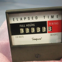 SIMPSON 17720 ELASPED TIME PANEL METER, ANALOG 120VAC