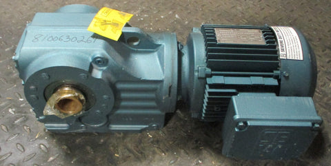 Sew Eurodrive KT67TDT90L4-KS Gearmotor DFT90L4-KS 60.66:1 2 HP 1720 RPM NOS
