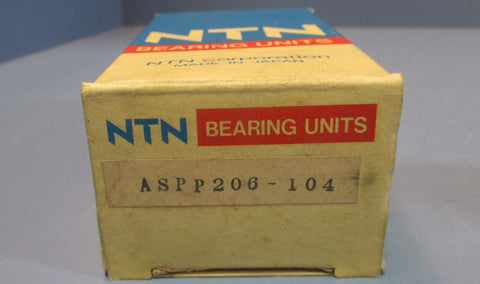 NTN Bearing ASPP206-104 AS206 Press Steel Pillow Block Bearing 1-1/4" ID NIB