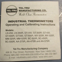Tel Tru Thermometer BC35OR 1/2 Npt 15" Stem 0/250 Fc Adj Angle