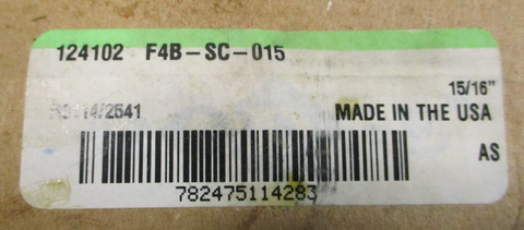 Dodge F4BSC015 4 Bolt Flange Block Bearing 15/16" Bore 124102