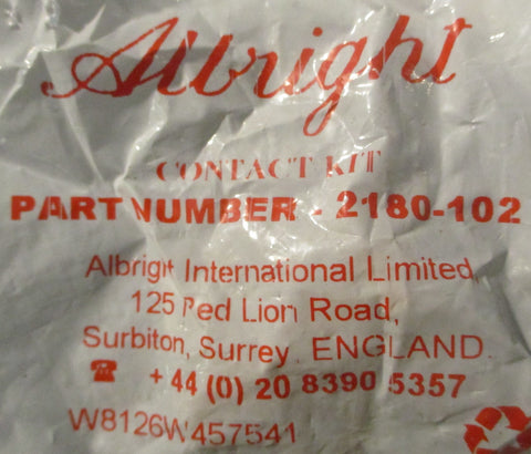 Albright 2180102 Contact Kit Single Fixed Contact Stud (Lot of 4)
