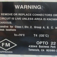 Opto 22 SNAP-PS5 Logic Power Supply 5V at 4A 95-130VAC at 47-63Hz 50W Max