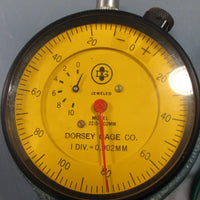 Dorsey Gage 2I10002MM Jeweled Snap Gage DIM. 6.3146.244 TL#SDF00 Used