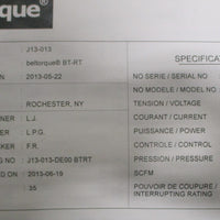 NJM Packaging Beltorque BTRT High Speed Inline Retorquer Cap Tightener