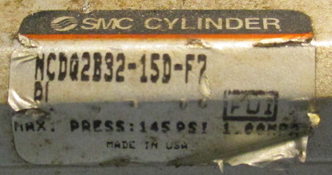 SMC NCDQ2B3215DF7 Compact Pneumatic Cylinder 32MM Bore 15MM Stroke