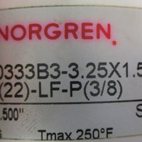 Norgren A0333B33.25X1.5000 Pneumatic Cylinder 31/4" Bore 11/2" Stroke