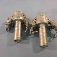 Lot of (2) Dixon C-100 316 Stainless Steel Coupler, Use clip or wire