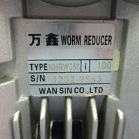 Qin Wei Asynchronous 220 / 380 V Motor PD0823009 w/ Wan Sin Worm Reducer NMRW050