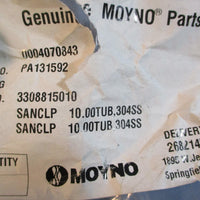 Genuine Moyno Parts 3308815010 Sanitary Tube Clamp 10,00TUB,304SS 10" ID